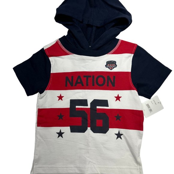 Parish Nation Striped Hooded Tee & Jogger Set (2T) - Picture 2 of 12